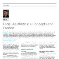 Facial aesthetics 1